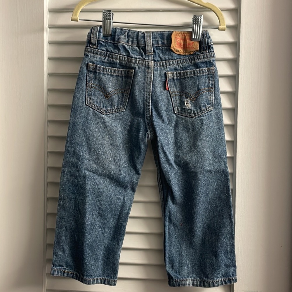 Classic Levi 505 Jeans-Like New-Size 24M Distressed. Hidden adjustable waist. - Picture 4 of 6